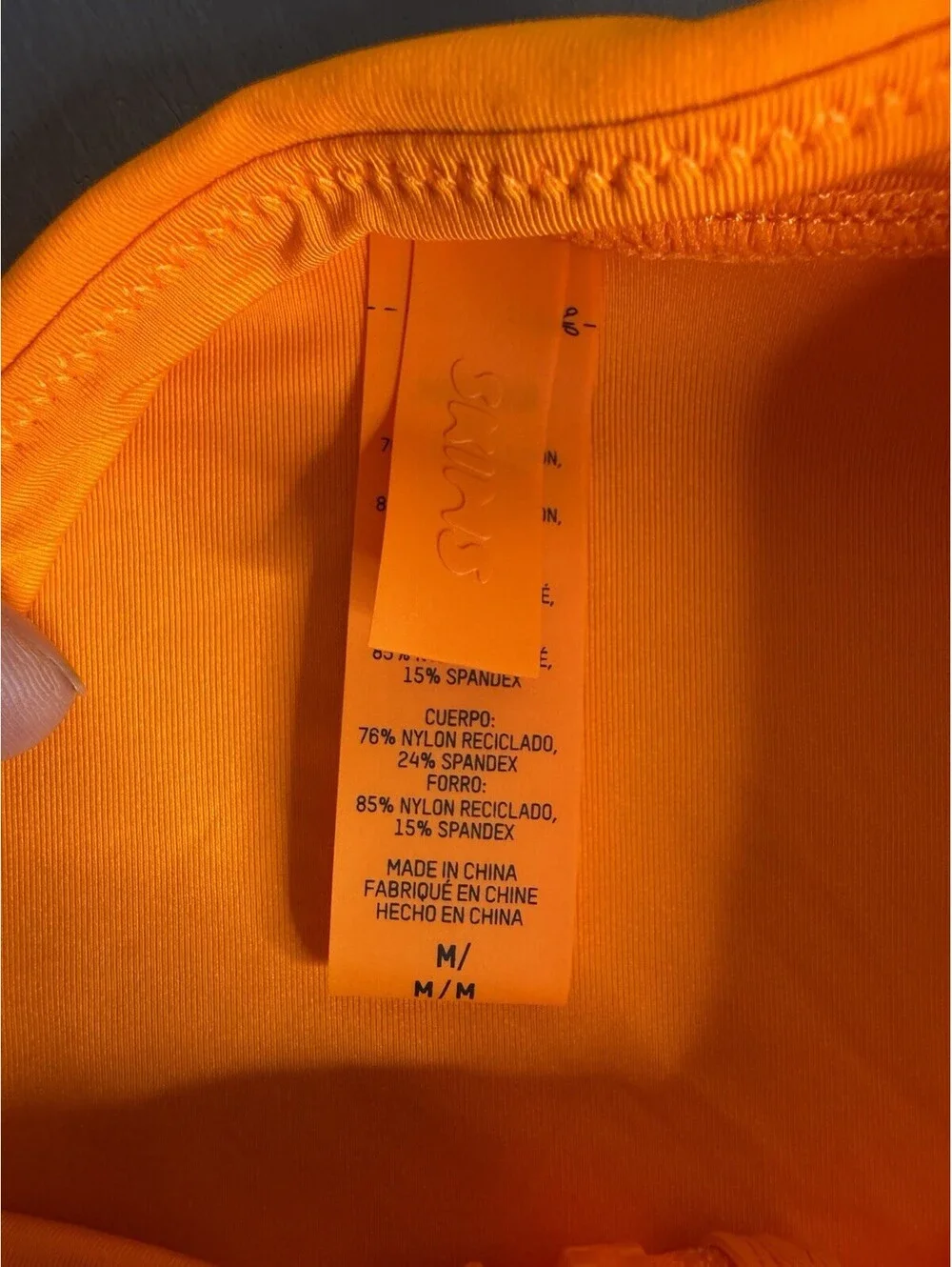 Skims orange swim one piece